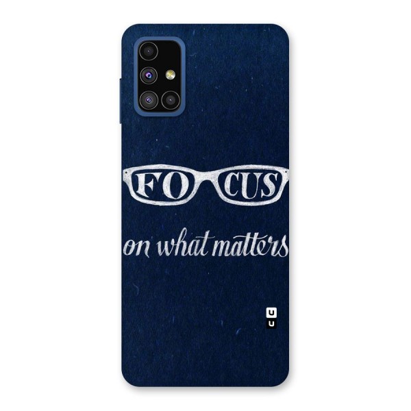 Focus Matters Back Case for Galaxy M51