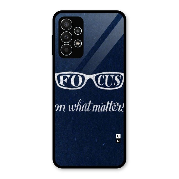 Focus Matters Glass Back Case for Galaxy A23