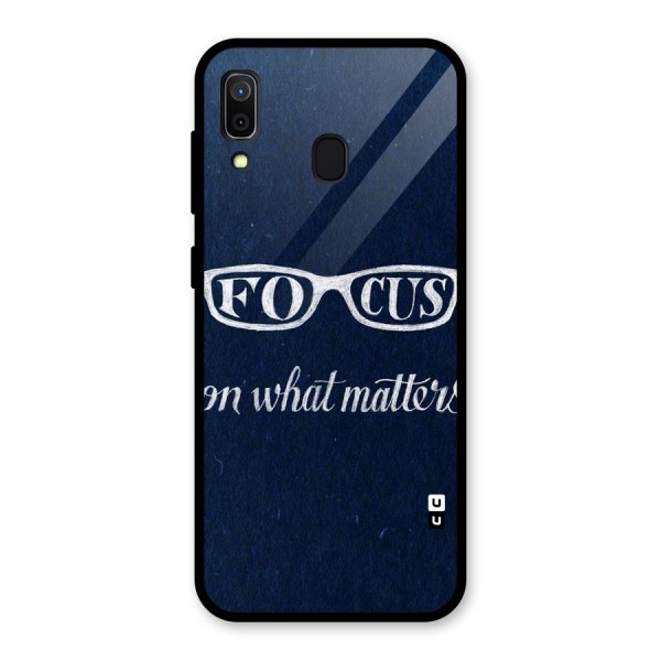 Focus Matters Glass Back Case for Galaxy A30