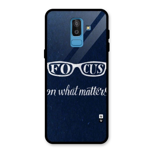 Focus Matters Glass Back Case for Galaxy J8