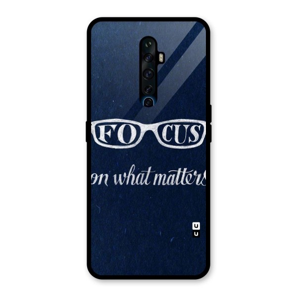 Focus Matters Glass Back Case for Oppo Reno2 Z