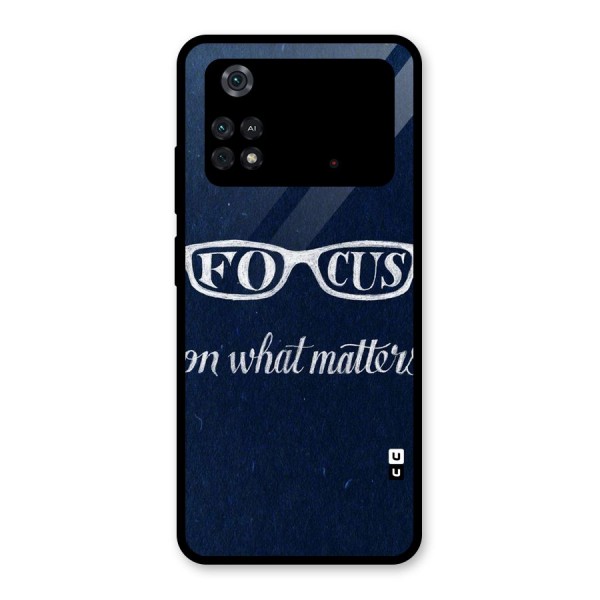 Focus Matters Glass Back Case for Poco M4 Pro 4G