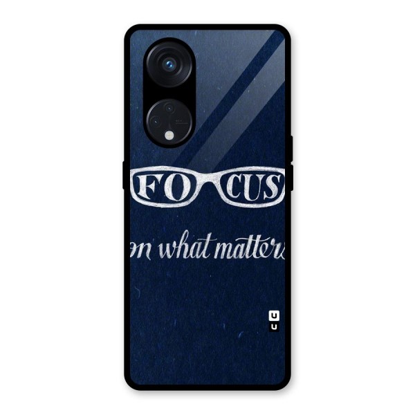 Focus Matters Glass Back Case for Reno8 T 5G