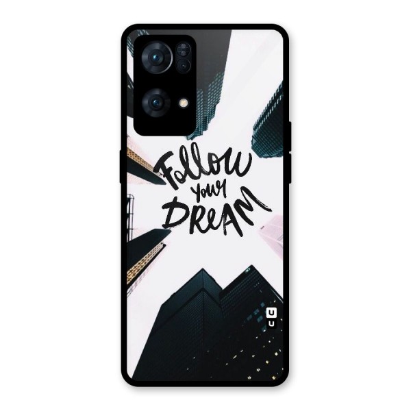 Follow Dream Glass Back Case for Oppo Reno7 Pro 5G