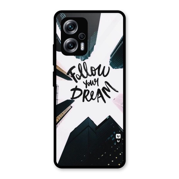 Follow Dream Glass Back Case for Redmi K50i