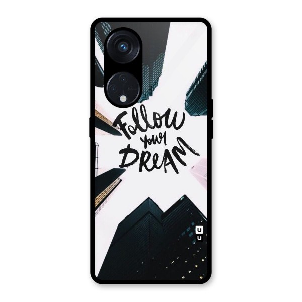 Follow Dream Glass Back Case for Reno8 T 5G