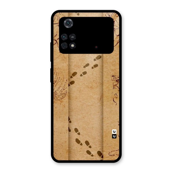 Footsteps Glass Back Case for Poco M4 Pro 4G