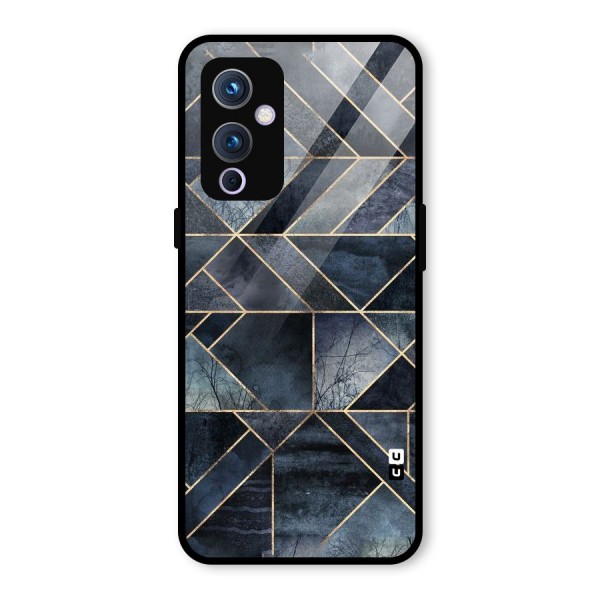 Forest Abstract Lines Glass Back Case for OnePlus 9