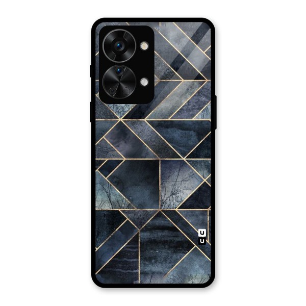 Forest Abstract Lines Glass Back Case for OnePlus Nord 2T