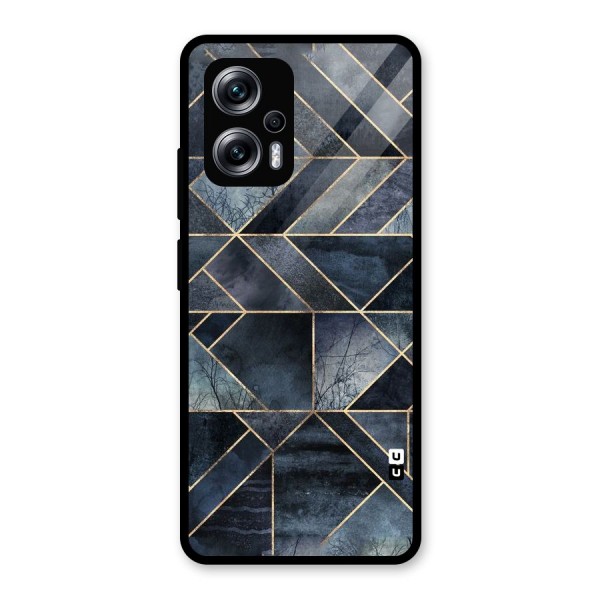 Forest Abstract Lines Glass Back Case for Redmi K50i