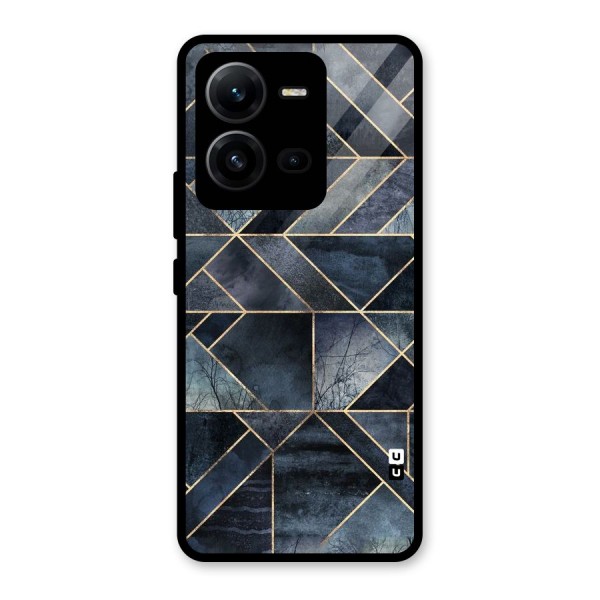 Forest Abstract Lines Glass Back Case for Vivo V25