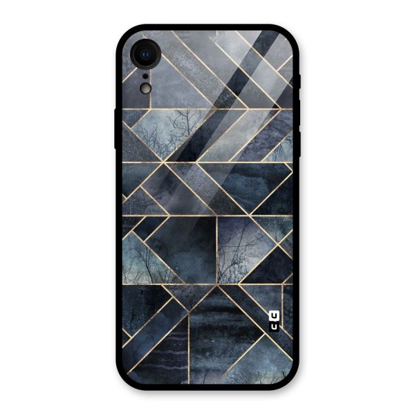 Forest Abstract Lines Glass Back Case for XR