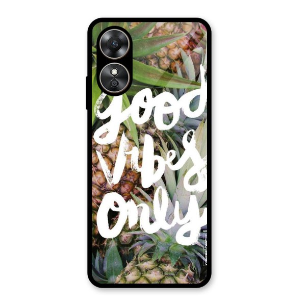 Forest Vibes Glass Back Case for Oppo A17