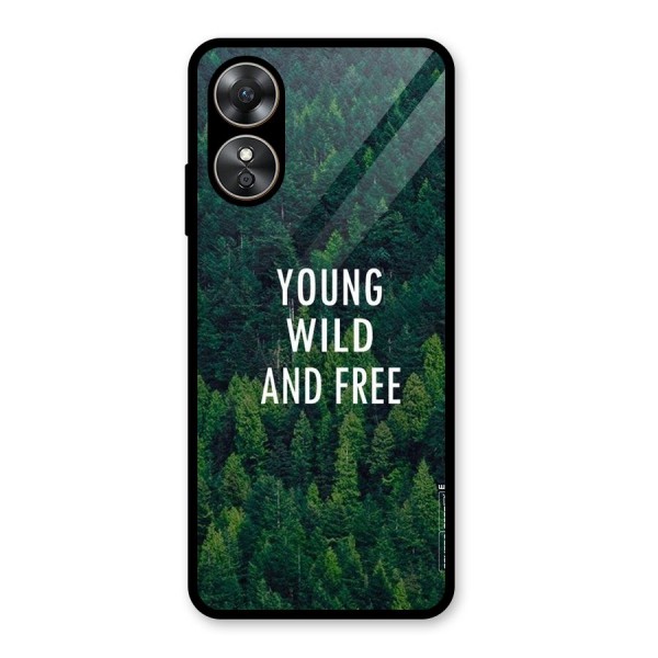 Forest Wanderlust Glass Back Case for Oppo A17