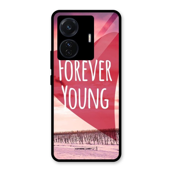 Forever Young Glass Back Case for Vivo T1 Pro