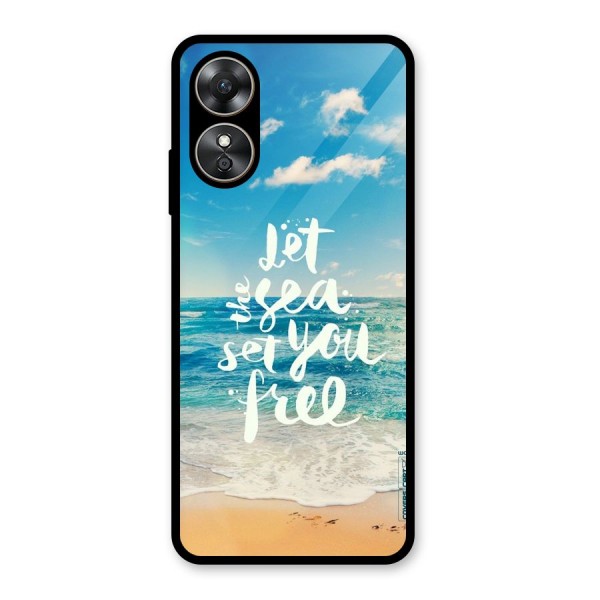 Free Sea Glass Back Case for Oppo A17