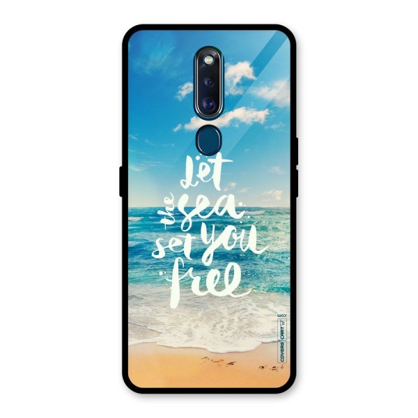 Free Sea Glass Back Case for Oppo F11 Pro