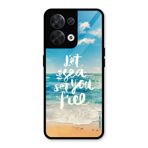 Free Sea Glass Back Case for Oppo Reno8 5G