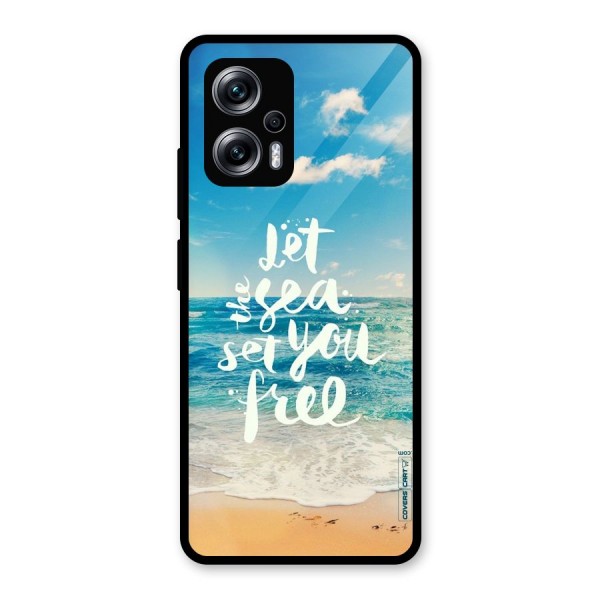 Free Sea Glass Back Case for Redmi K50i