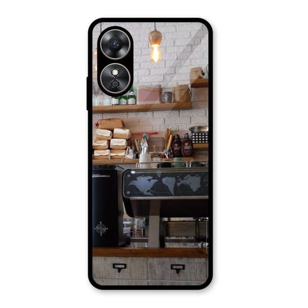 Fresh Brews Glass Back Case for Oppo A17