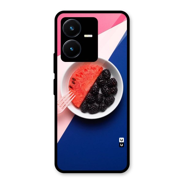 Fresh Fruit Season Glass Back Case for Vivo Y22