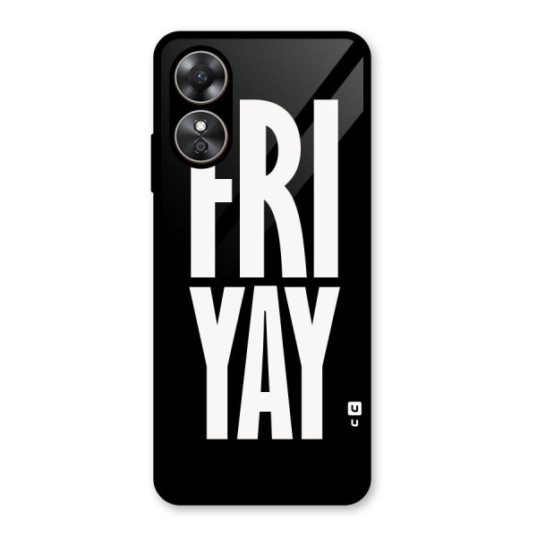 Fri Yay Glass Back Case for Oppo A17