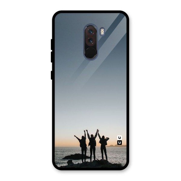 Friendship Glass Back Case for Poco F1