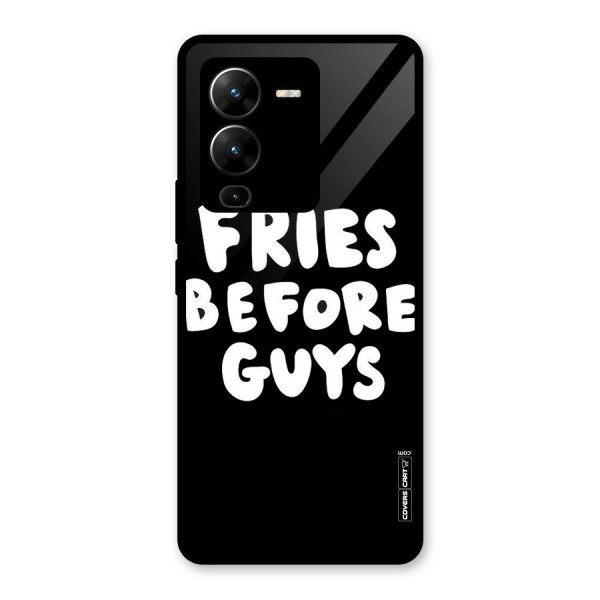 Fries Always Glass Back Case for Vivo V25 Pro