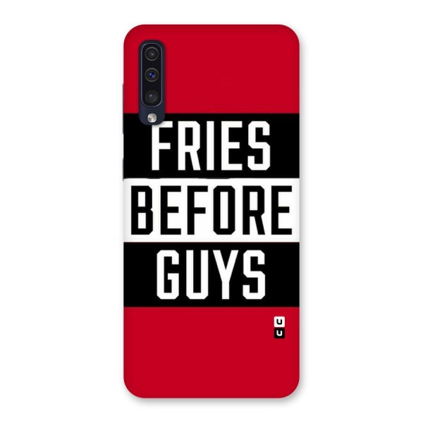 Fries Love Stripes Back Case for Galaxy A50