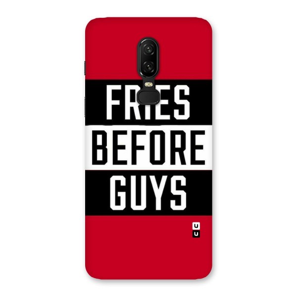 Fries Love Stripes Back Case for OnePlus 6