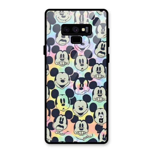 Fun Rainbow Faces Glass Back Case for Galaxy Note 9