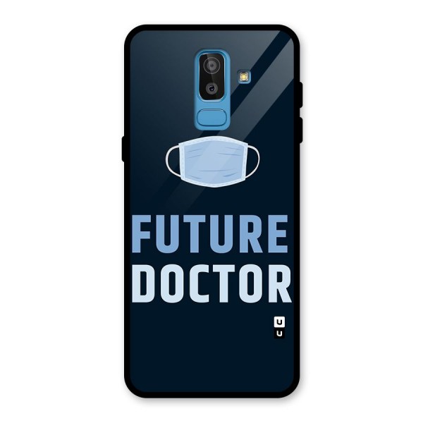 Future Doctor Glass Back Case for Galaxy J8