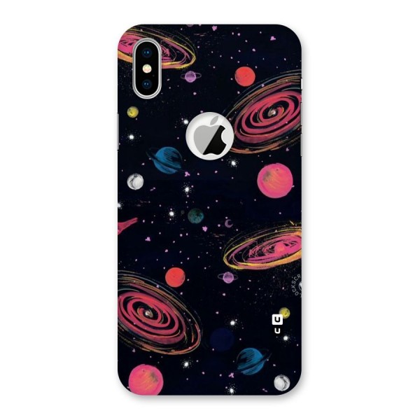 Galaxy Beauty Back Case for iPhone XS Logo Cut