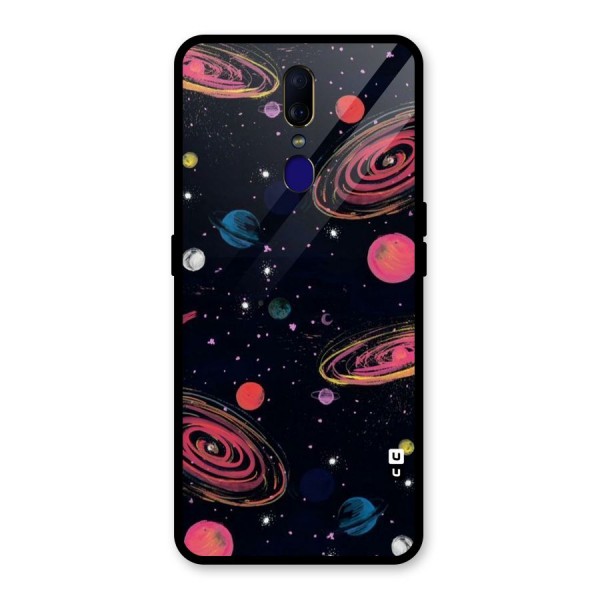 Galaxy Beauty Glass Back Case for Oppo F11