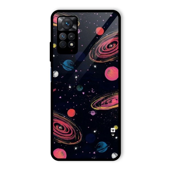 Galaxy Beauty Glass Back Case for Redmi Note 11 Pro