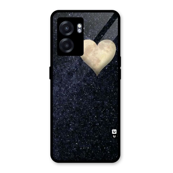 Galaxy Space Heart Glass Back Case for Oppo K10 (5G)