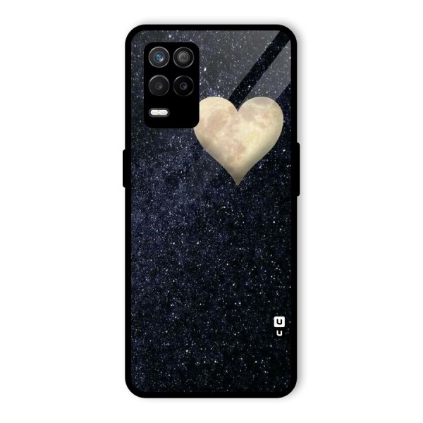 Galaxy Space Heart Glass Back Case for Realme 9 5G