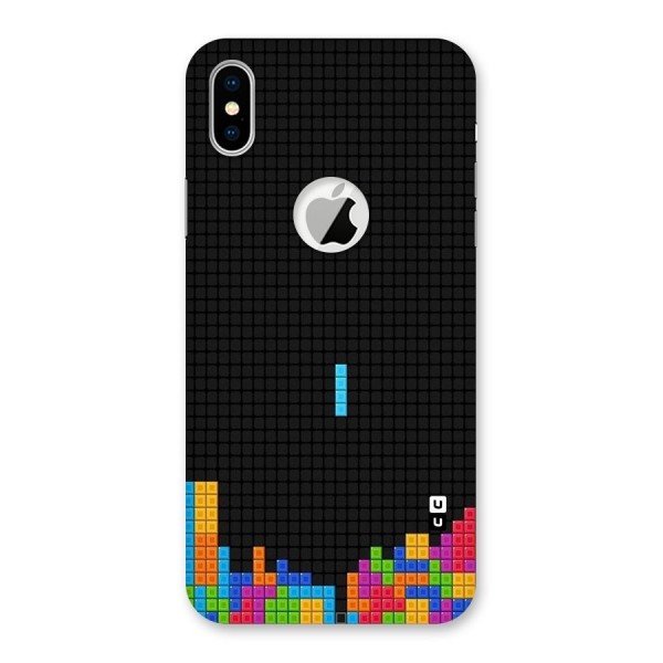 Game Play Back Case for iPhone XS Logo Cut