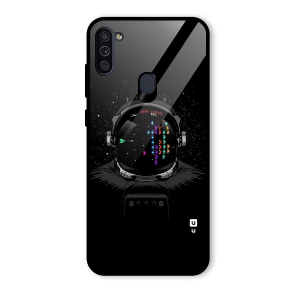 Gamer Head Glass Back Case for Galaxy M11