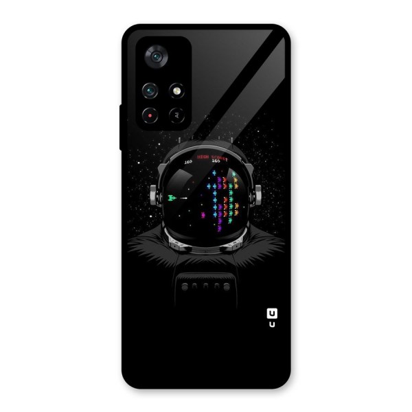 Gamer Head Glass Back Case for Poco M4 Pro 5G