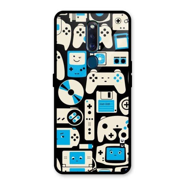 Gamers Glass Back Case for Oppo F11 Pro