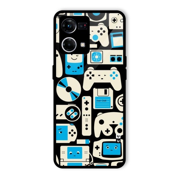 Gamers Glass Back Case for Oppo F21 Pro 4G