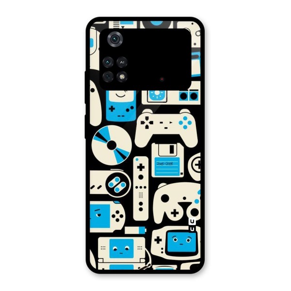 Gamers Glass Back Case for Poco M4 Pro 4G