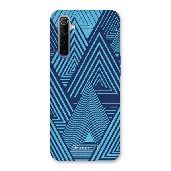 Geometric Blue Print Back Case for Realme 6