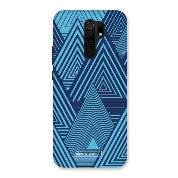 Geometric Blue Print Back Case for Redmi 9 Prime