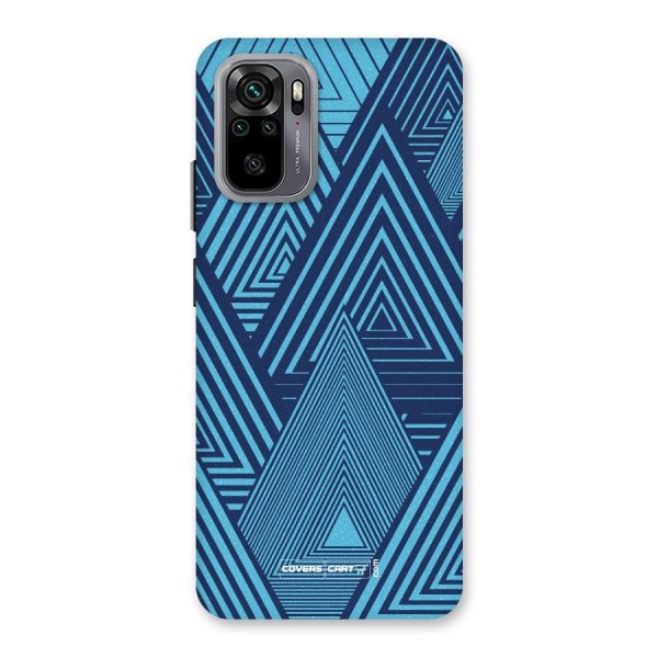 Geometric Blue Print Back Case for Redmi Note 10