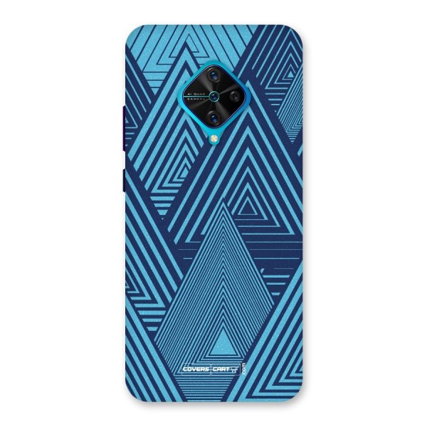 Geometric Blue Print Back Case for Vivo S1 Pro