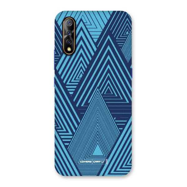 Geometric Blue Print Back Case for Vivo Z1x