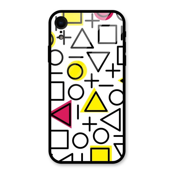 Geometry Pattern Glass Back Case for XR