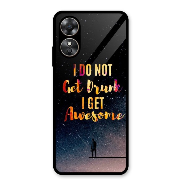 Get Awesome Glass Back Case for Oppo A17